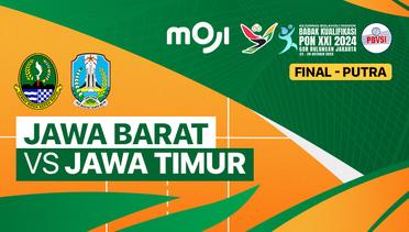 Final Putra: Jawa Barat vs Jawa Timur - Full Match | Babak Kualifikasi PON XXI Bola Voli