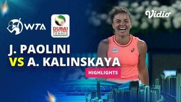 Final: Jasmine Paolini vs Anna Kalnskaya - Highlights | WTA Dubai Duty Free Tennis Championships 2024