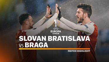 Full Highlight - Slovan Bratislava vs Braga | UEFA Europa League 2019/2020