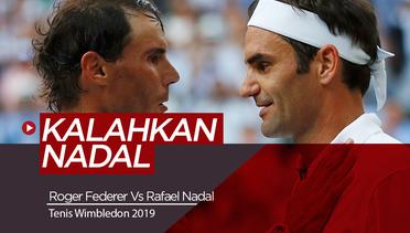 Melihat Aksi Roger Federer Saat Kalahkan Rafael Nadal di Tenis Wimbledon 2019