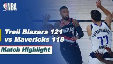 Match Highlight | Portland Trail Blazers 121 vs 118 Dallas Mavericks | NBA Reguler Season 2020/21