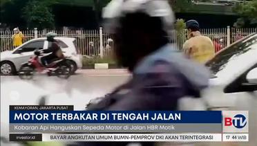 Satu Motor Terbakar di Jakarta
