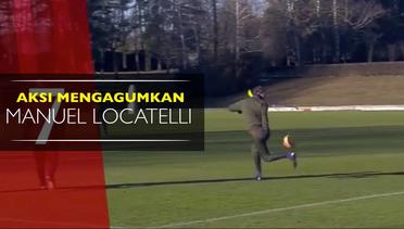 Aksi Pemain Muda AC Milan, Manuel Locatelli Juggling dengan Tumit