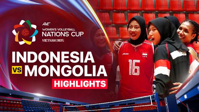 Indonesia vs Mongolia - Highlights | AVC Women's Volleyball Nation Cup 2025