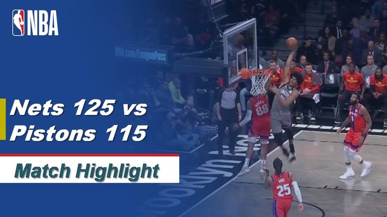 Match Highlight Brooklyn Nets 125 vs 115 Detroit Pistons NBA