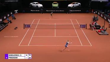 Match Highlights | Aryna Sabalenka 2 vs 0 Anna-Lena Friedsam | WTA Porsche Tennis Grand Prix 2021