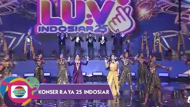 KOMPAAKKK!!! Rossa dan Dewi Persik Bareng Host Asyyik Goyang "Luv Indosiar 25" | Konser Raya 25 Tahun Indosiar