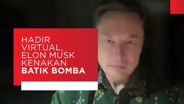 Hadir B20 Summit Virtual, Elon Musk Kenakan Batik Bomba