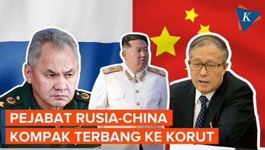 Pejabat Militer Rusia dan China Terbang ke Korea Utara