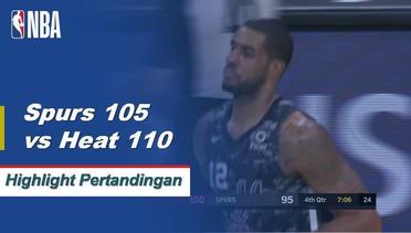 NBA I Cuplikan Pertandingan : Heat 110 vs Spurs 105