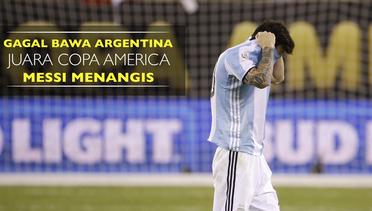 Gagal Bawa Argentina Juara Copa America, Messi Menangis