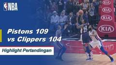 NBA | Cuplikan Hasil Pertandingan : Pistons 109 vsClippers 104