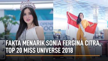Fakta Menarik Sonia Fergina Citra, Top 20 Miss Universe 2018
