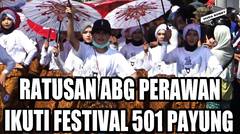 Ratusan Gadis Perawan Iringi Festival 501 Payung Jlamprang Pekalongan