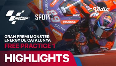 MotoGP 2024 Round 6 - Gran Premi Monster Energy de Catalunya: Free Practice 1 - Highlights | MotoGP 2024