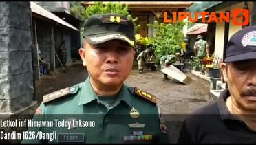 Reaksi Cepat TNI Bantu Warga Korban Banjir Bandang Kintamani