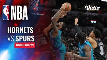Charlotte Hornets vs San Antonio Spurs - Highlights | NBA Regular Season 2023/24