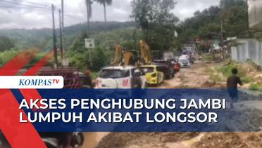 Diguyur Hujan Deras, Jalur Penghubung Kerinci-Sumatera Barat Lumpuh Akibat Tertimbun Longsor