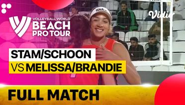 Full Match | Quarterfinals: Stam/Schoon (NED) vs Melissa/Brandie (CAN) | Beach Pro Tour Elite 16 Doha, Qatar 2023