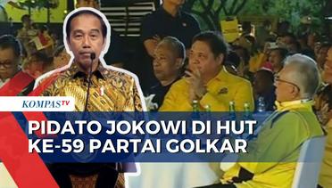 Perayaan HUT ke-59 Golkar, Jokowi Sampaikan Hal Ini Saat Berpidato
