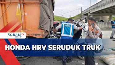 2 Orang Tewas Akibat Honda HRV Seruduk Bagian Belakang Truk