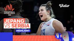 Match Highlights | Jepang vs Serbia | Women's Volleyball Nations League 2022