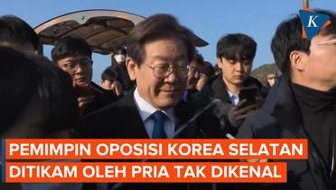 Detik-detik Pemimpin Oposisi Korea Selatan Ditikam Saat Kunjungi Busan (Revisi)