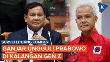 Survei Litbang "Kompas": Elektabilitas Ganjar Unggul Lawan Prabowo di Kalangan "Gen Z