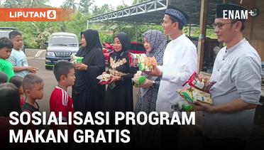 Caleg Sosialisasi Program Susu dan Makan Gratis Prabowo-Gibran