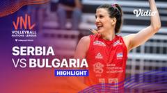 Match Highlights | Serbia vs Bulgaria | Women’s Volleyball Nations League 2023