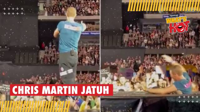 Detik-Detik Chris Martin Terjatuh Dari Panggung Saat Konser di Melbourne