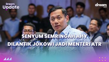 Senyum Semringah AHY Dilantik Jokowi Jadi Menteri ATR
