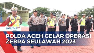 Tertibkan Lalu Lintas Polda Aceh Gelar Operasi Zebra Seulawah 2023