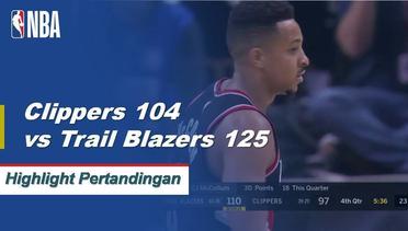 NBA I Cuplikan Pertandingan : Blazers 125	vs Clippers 104
