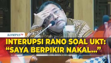 Interupsi Fraksi PDIP Rano Karno di Rapat Komisi X DPR dan Sejumlah Rektor Bahas Kenaikan UKT