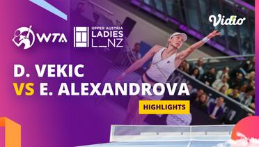 Semi Final: Donna Vekic vs Ekaterina Alexandrova - Highlights | WTA Upper Austria Ladies Linz 2024