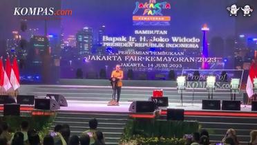 Jokowi Hadiri Hari Pertama Jakarta Fair Kemayoran 2023