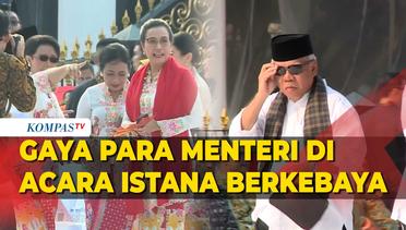 Intip Gaya Menteri Kabinet Indonesia Maju di Acara Istana Berkebaya