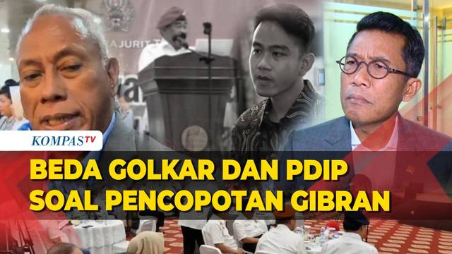 Beda Respons Golkar dan PDIP Terkait Usulan Pencopotan Gibran