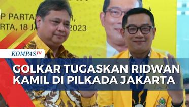 Tugaskan Ridwan Kamil Maju di Pilkada Jakarta, Begini Kata Ketum Golkar Airlangga