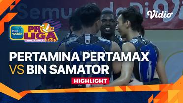 Highlights | Jakarta Pertamina Pertamax vs Surabaya BIN Samator | PLN Mobile Proliga Putra 2023