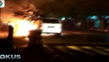 Sebuah Mobil Terekam Kamera Warga Terbakar di Pati Jawa Tengah - Fokus Pagi