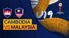 Full Match - Cambodia vs Malaysia | AFF U-19 Championship 2022