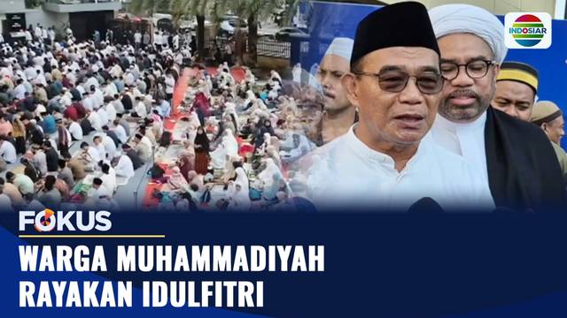 Warga Muhammadiyah Rayakan Idulfitri | Fokus