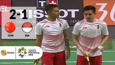 CHN v INA - Final Badminton Beregu Putra: Liu/Zhang v Alfian/Ardianto - Highlight | Asian Games 2018