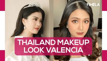 Detail Thailand Makeup Look Valencia Tanoesoedibjo saat Resepsi Pernikahan di Jakarta