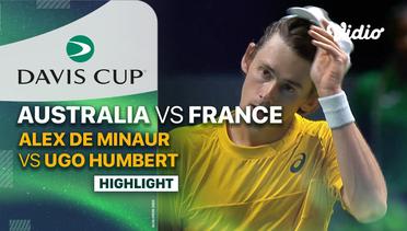 Highlights | Australia (Alex De Minaur) vs France (Ugo Humbert) | Davis Cup 2023