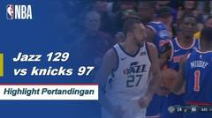 NBA I Cuplikan Pertandingan : Jazz 129 vs Knicks 97