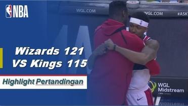 NBA | Cuplikan Hasil Pertandingan : Wizards 121 VS Kings 115