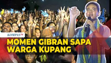 Momen Gibran Sapa Warga Kupang saat Hadiri Konser Indonesia Maju